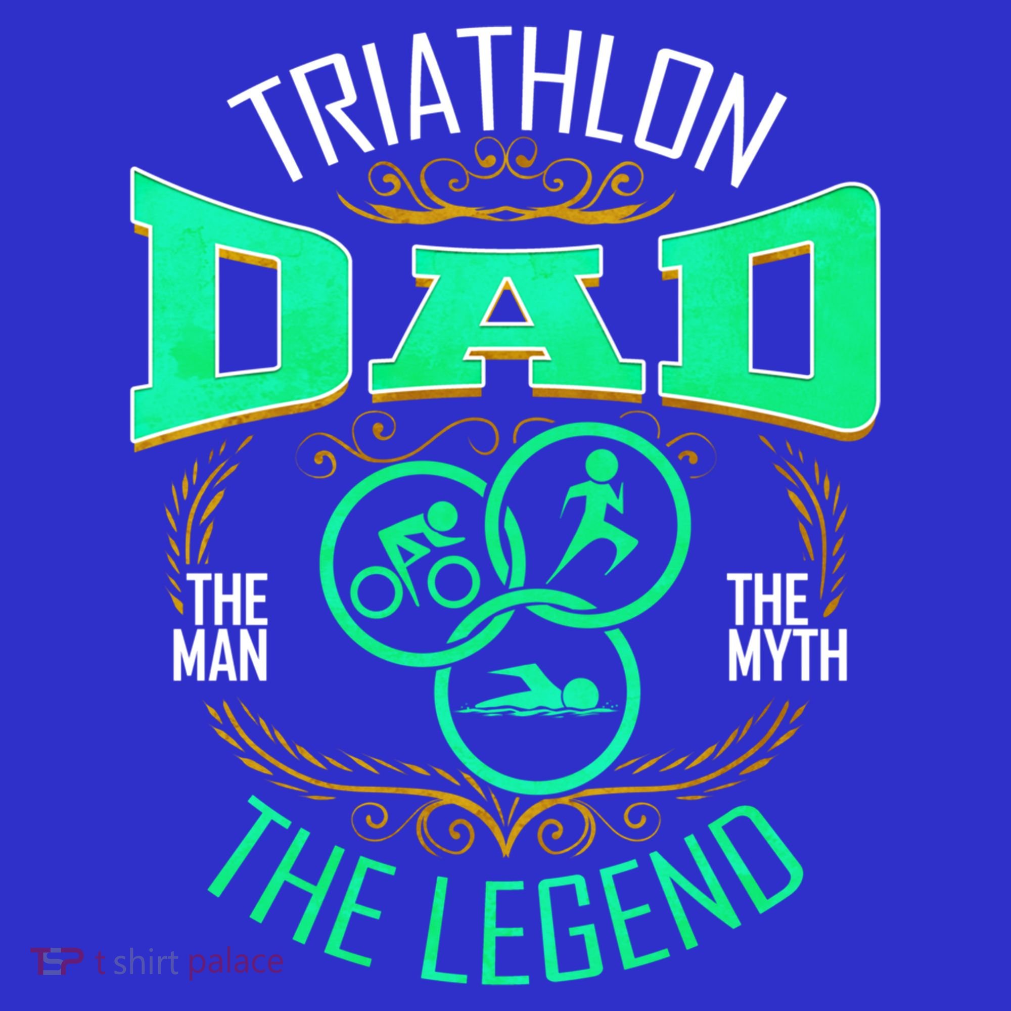 Triathlon Dad The The Myth The Legend Gift Visor