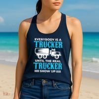 Truck Driver Truck Driver Dumper Driver Professional Driver Tipper Women's Tank Top thumb 2