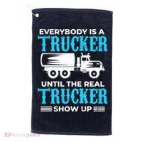 Truck Driver Truck Driver Dumper Driver Professional Driver Tipper Golf Towel thumb 0