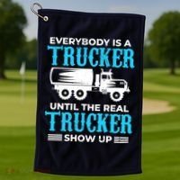 Truck Driver Truck Driver Dumper Driver Professional Driver Tipper Golf Towel thumb 1