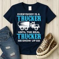 Truck Driver Truck Driver Dumper Driver Professional Driver Tipper Women's T-Shirt thumb 3