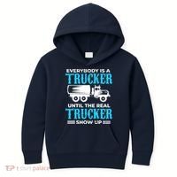 Truck Driver Truck Driver Dumper Driver Professional Driver Tipper Kids Hoodie thumb 0