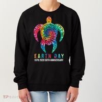 Tie Dye Turtle Lover Earth Day 2024 Costume Environmental Women's Sweatshirt thumb 0