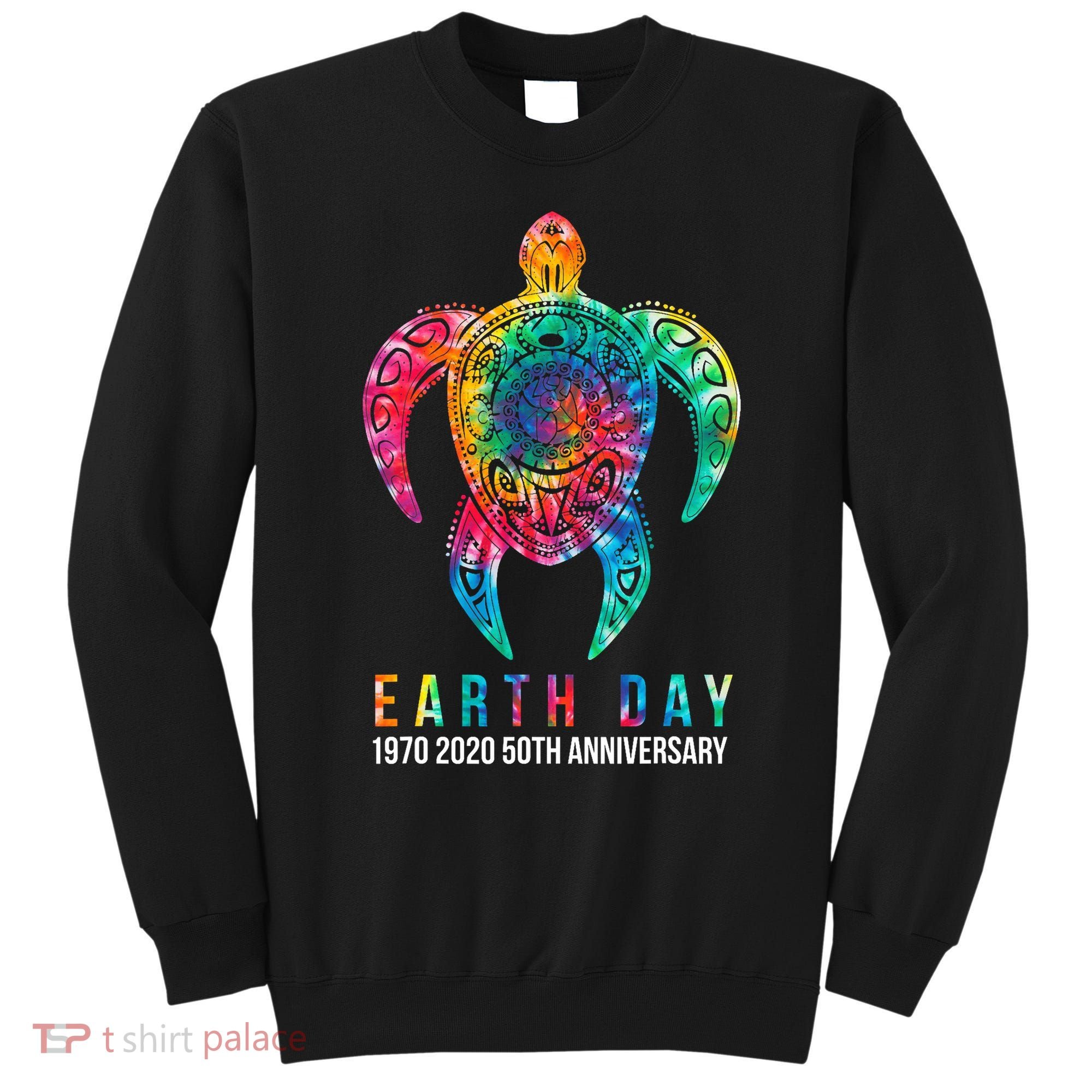 Tie Dye Turtle Lover Earth Day 2024 Costume Environmental Sweatshirt
