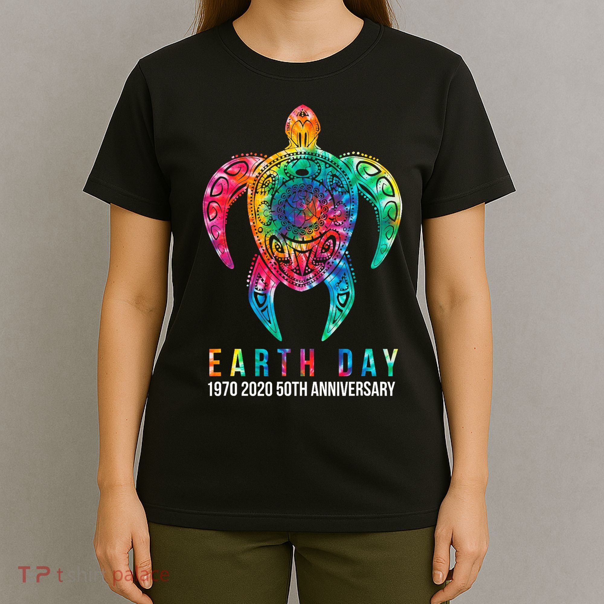 Tie Dye Turtle Lover Earth Day 2024 Costume Environmental T-Shirt