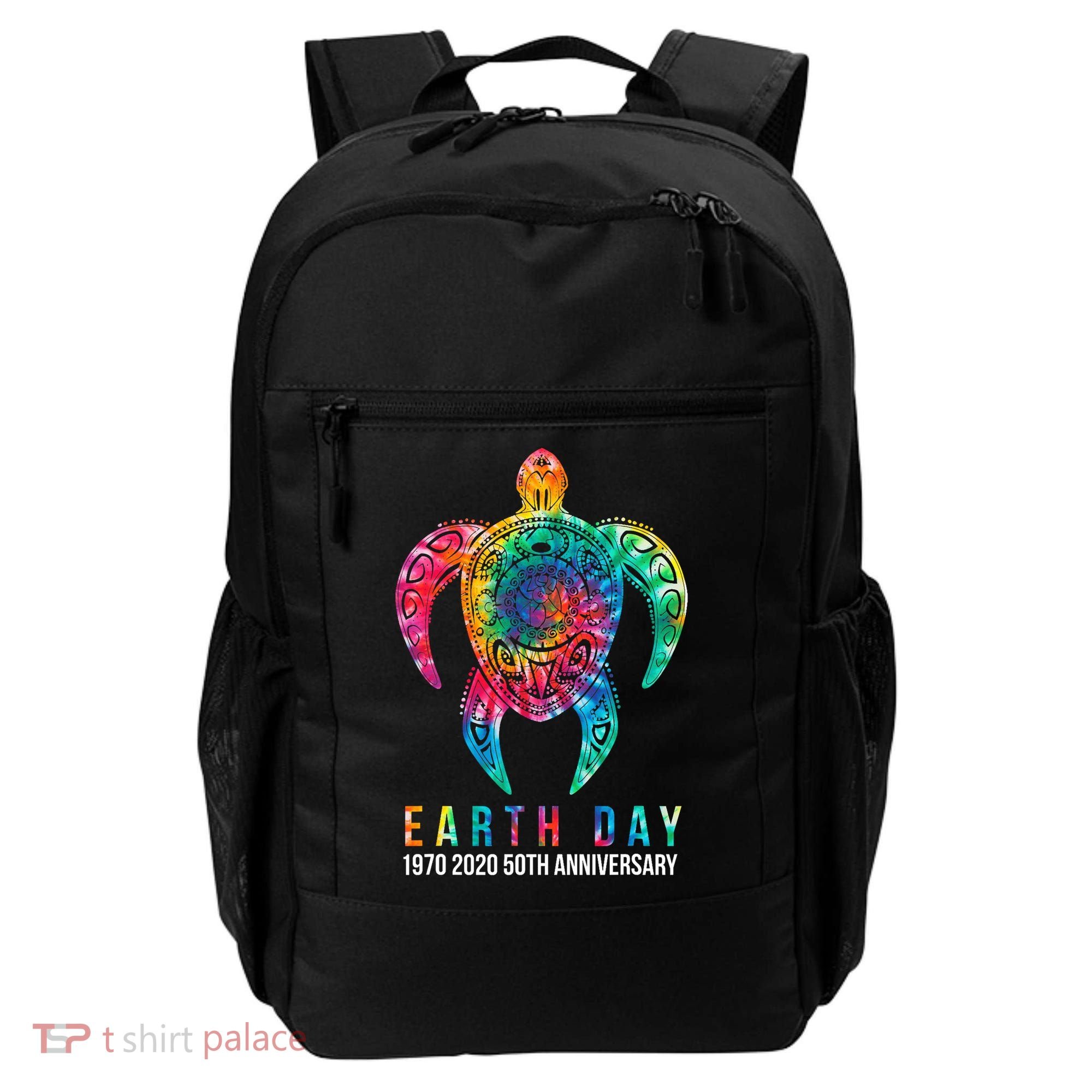 Tie Dye Turtle Lover Earth Day 2024 Costume Environmental Backpack