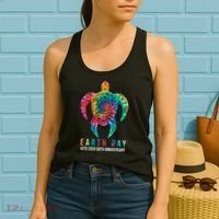 Tie Dye Turtle Lover Earth Day 2024 Costume Environmental Women's Tank Top thumb 2