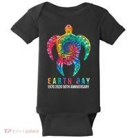 Tie Dye Turtle Lover Earth Day 2024 Costume Environmental Baby Bodysuit thumb 0