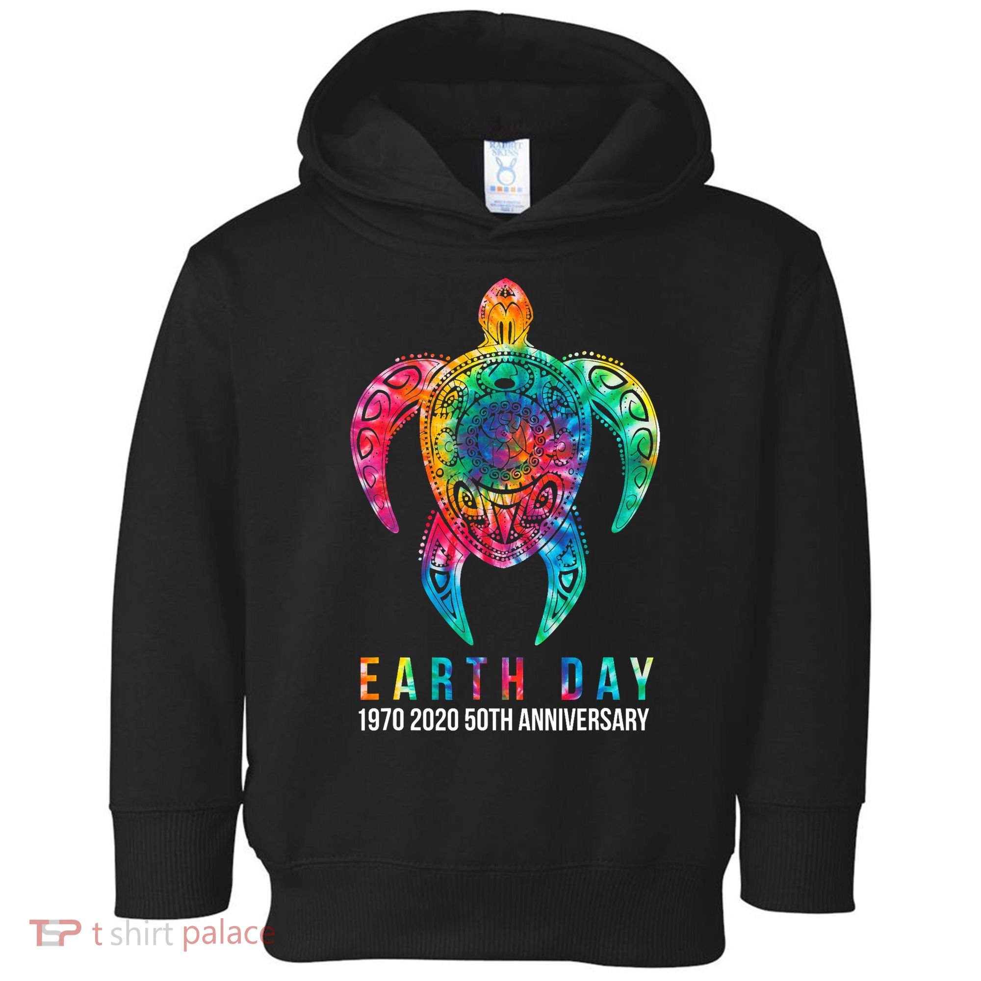 Tie Dye Turtle Lover Earth Day 2024 Costume Environmental Toddler Hoodie