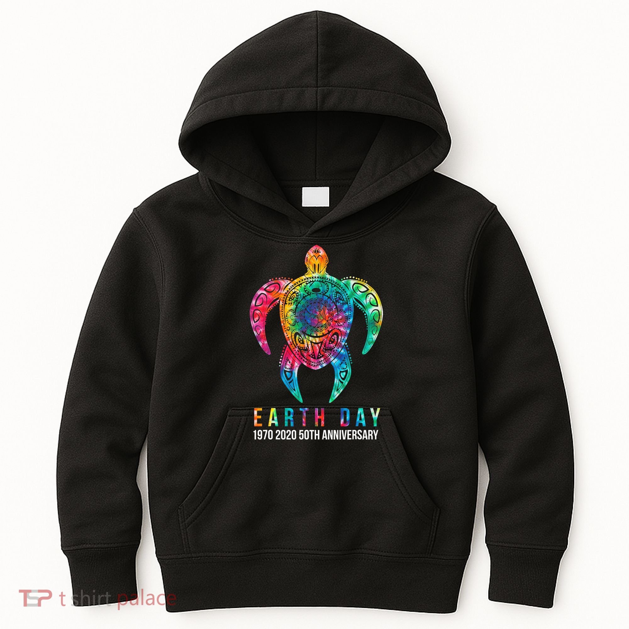 Tie Dye Turtle Lover Earth Day 2024 Costume Environmental Kids Hoodie