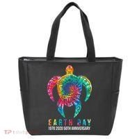 Tie Dye Turtle Lover Earth Day 2024 Costume Environmental Tote Bag thumb 0