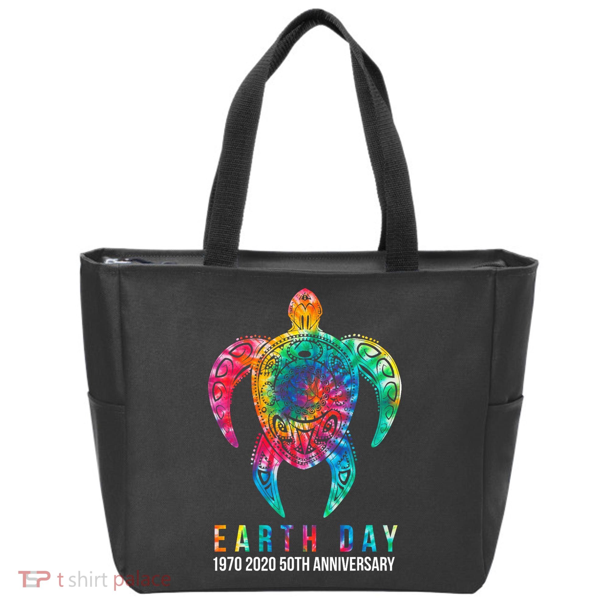 Tie Dye Turtle Lover Earth Day 2024 Costume Environmental Tote Bag