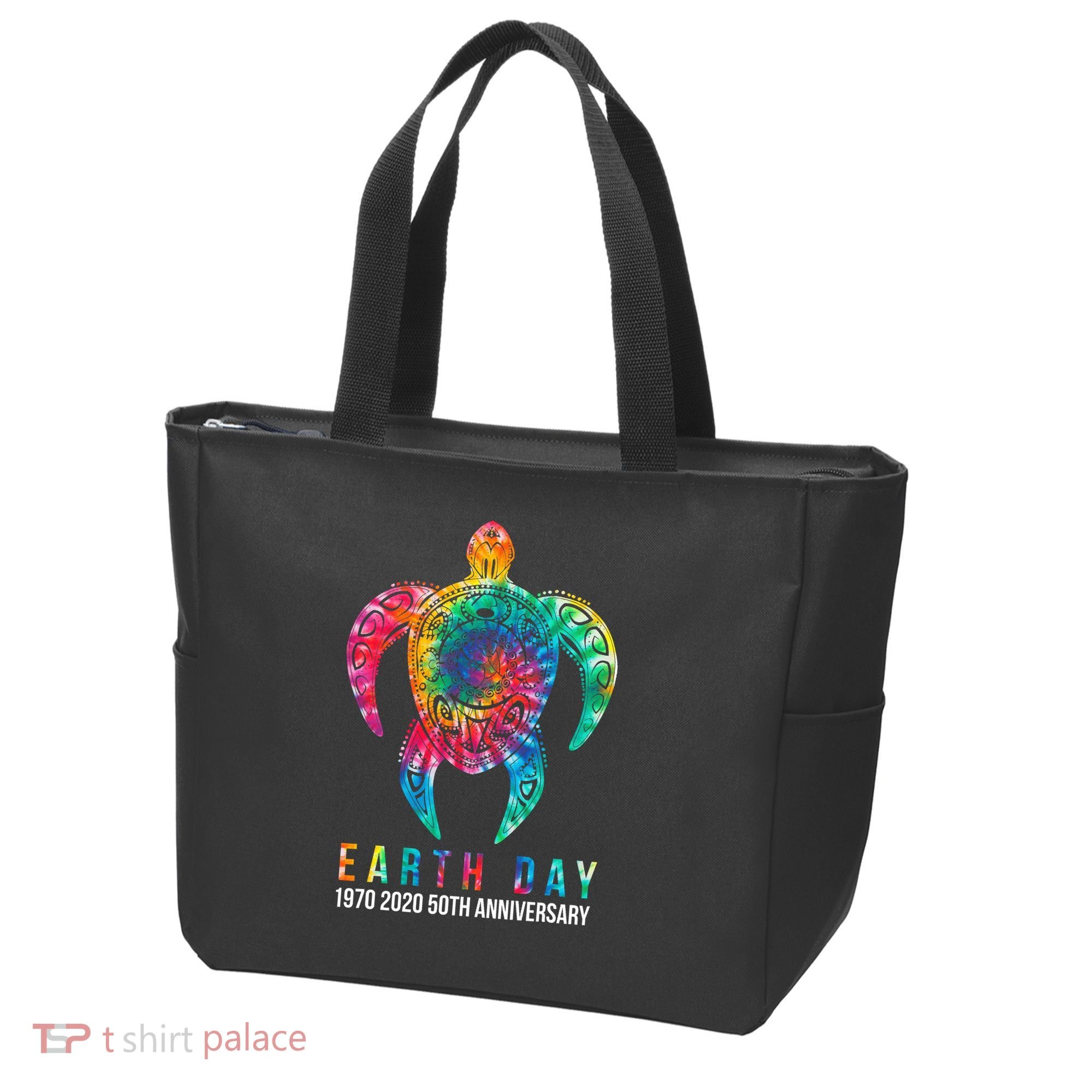 Tie Dye Turtle Lover Earth Day 2024 Costume Environmental Tote Bag