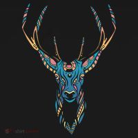 Trippy Deer Doggie Tank thumb 4
