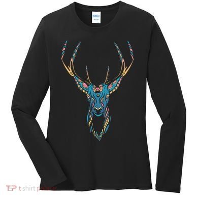 Trippy Deer Women's Long Sleeve Shirt