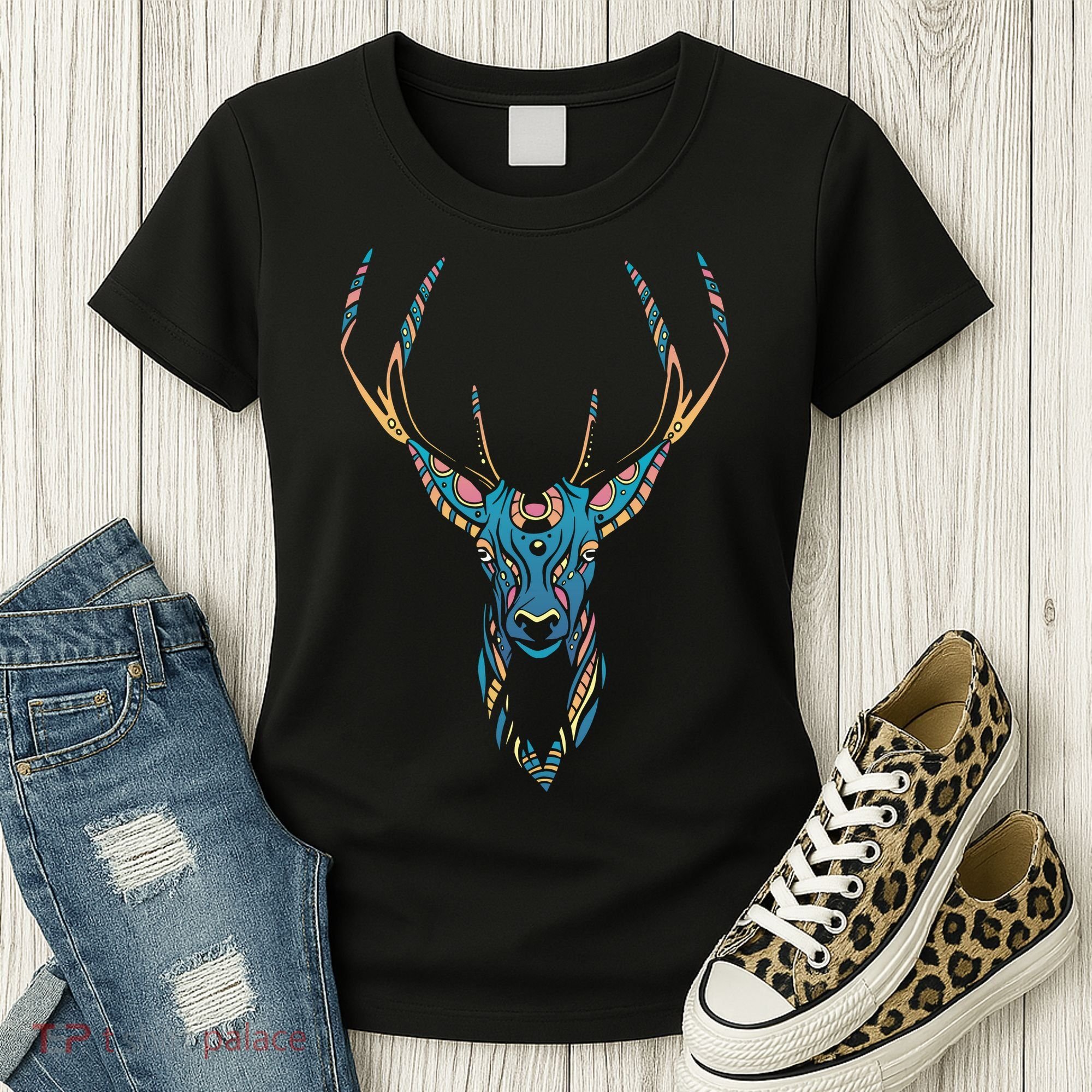 Trippy Deer Women's T-Shirt