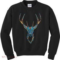 Trippy Deer Kids Sweatshirt thumb 0