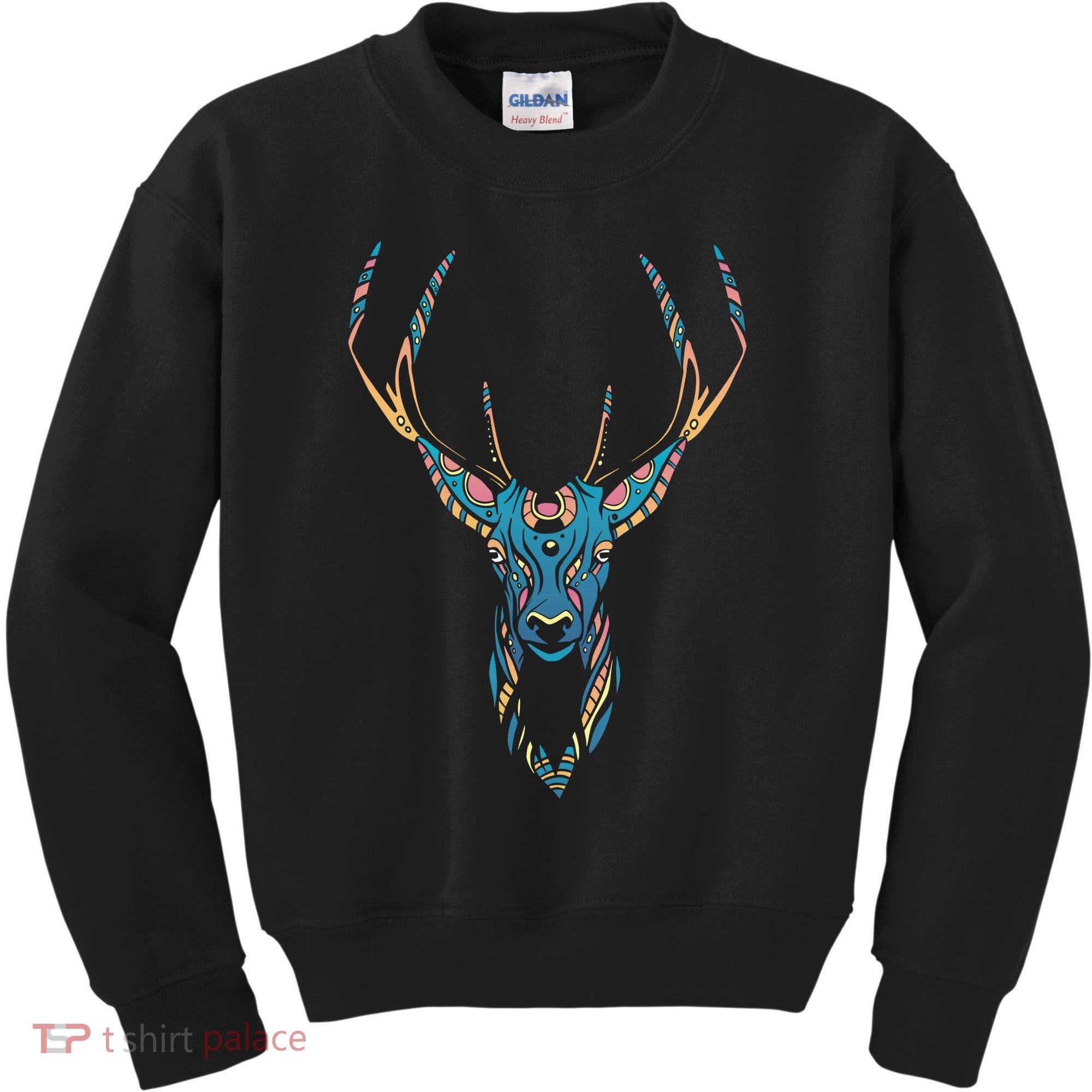 Trippy Deer Kids Sweatshirt