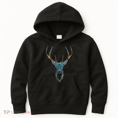 Trippy Deer Kids Hoodie