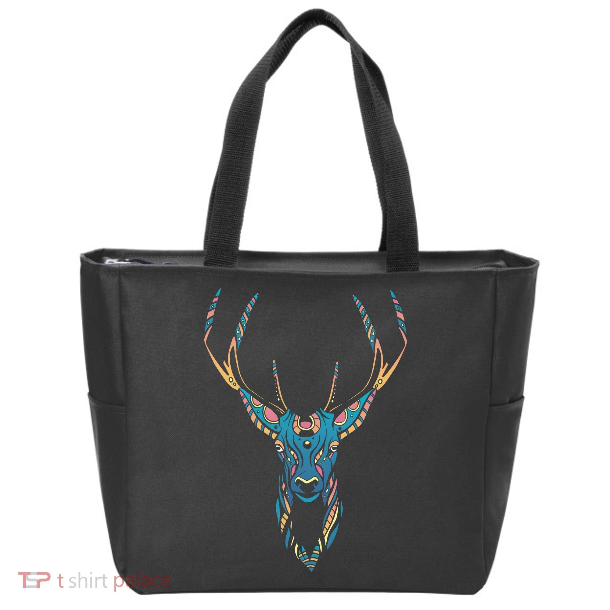 Trippy Deer Tote Bag