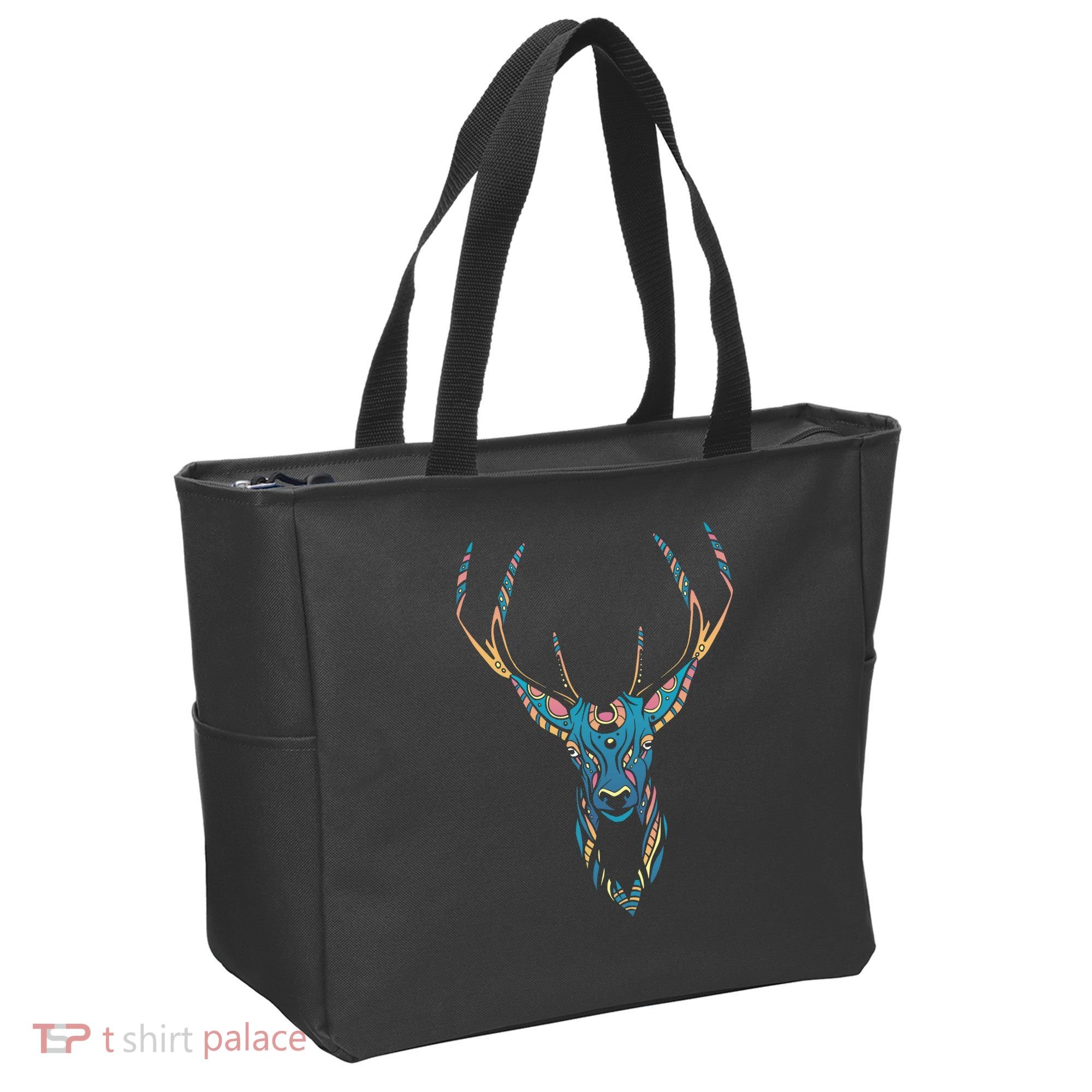 Trippy Deer Tote Bag
