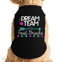 The Dream Team First Grade Teacher Team Doggie Tank thumb 0