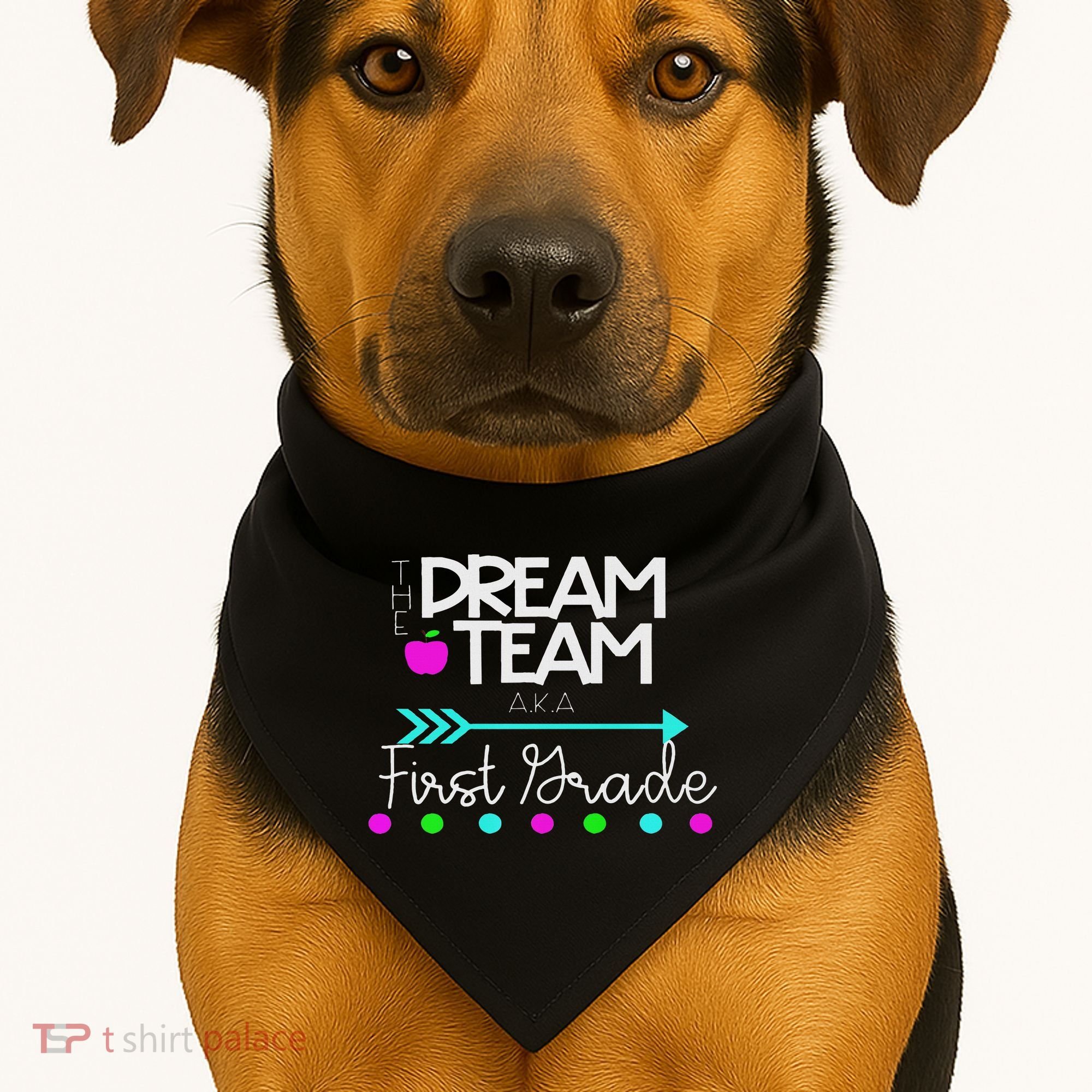 The Dream Team First Grade Teacher Team USA-Made Doggie Bandana