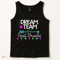 The Dream Team First Grade Teacher Team Tank Top thumb 2