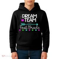 The Dream Team First Grade Teacher Team Kids Hoodie thumb 4