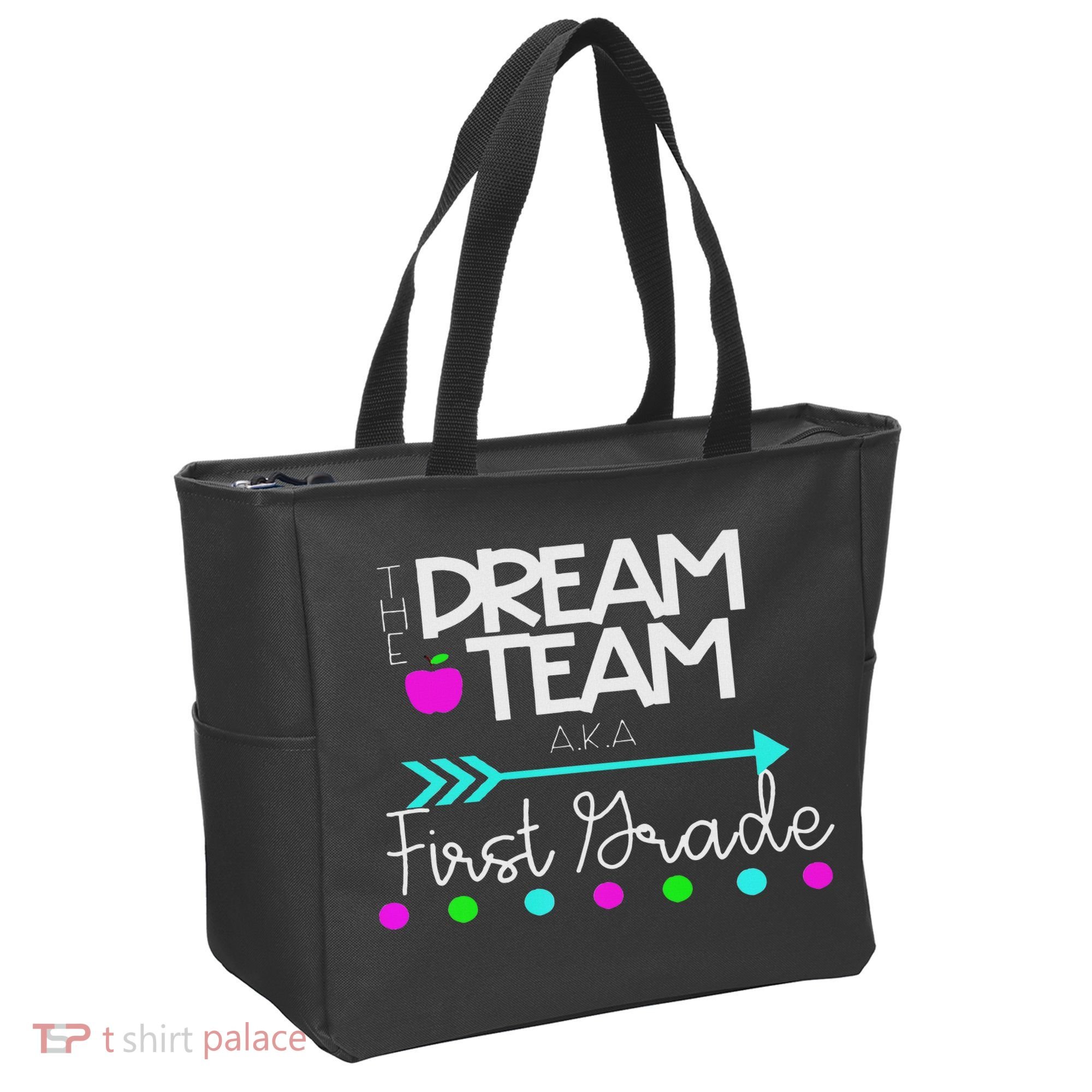 The Dream Team First Grade Teacher Team Tote Bag