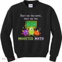 They Did The Math They Did The Monster Math Kids Sweatshirt thumb 0