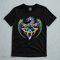 Tie Dye Tribal Celtic Knot Fantasy Dragon T-Shirt thumb 5