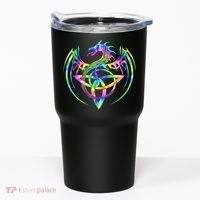Tie Dye Tribal Celtic Knot Fantasy Dragon Tumbler thumb 0