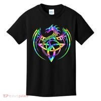 Tie Dye Tribal Celtic Knot Fantasy Dragon Kids T-Shirt thumb 0
