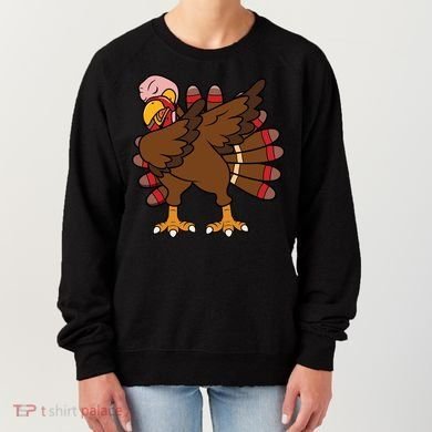 Turkey Dab Thanksgiving Funny Women's Sweatshirt