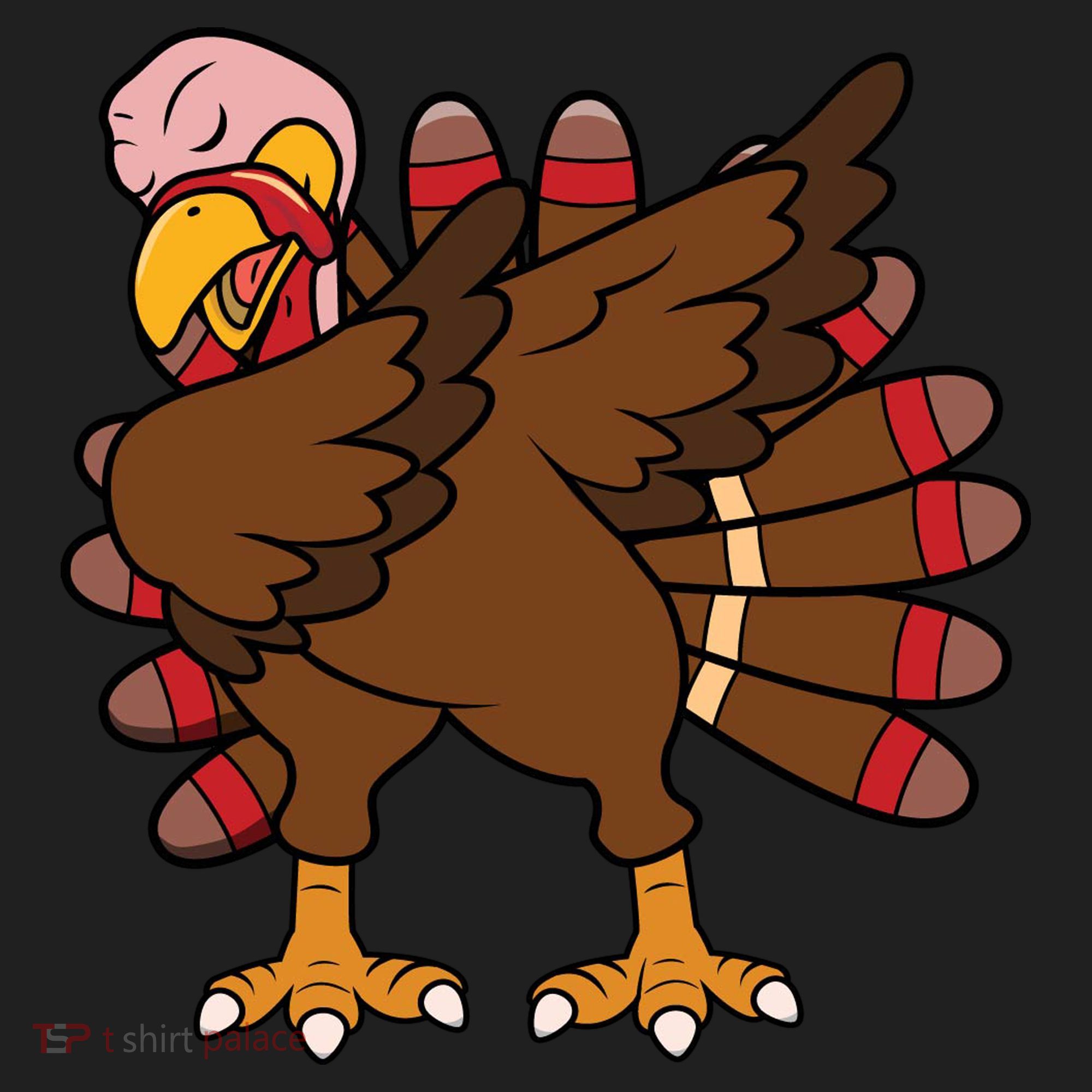 Turkey Dab Thanksgiving Funny Women's Sweatshirt