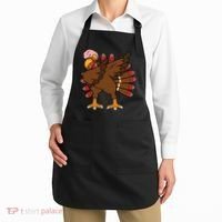 Turkey Dab Thanksgiving Funny Apron thumb 2