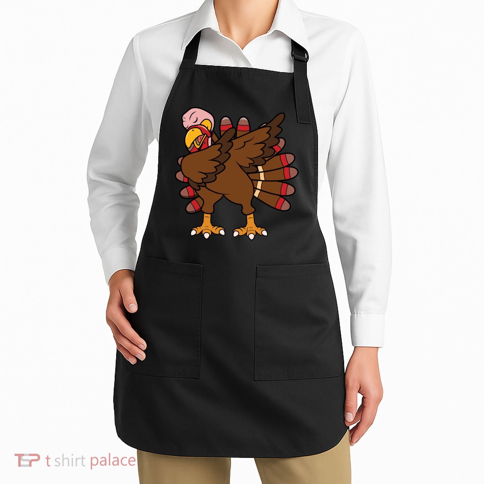 Turkey Dab Thanksgiving Funny Apron