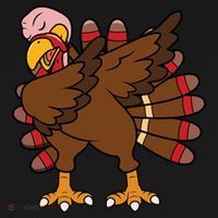 Turkey Dab Thanksgiving Funny Apron thumb 3