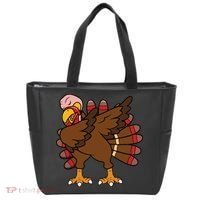Turkey Dab Thanksgiving Funny Tote Bag thumb 0