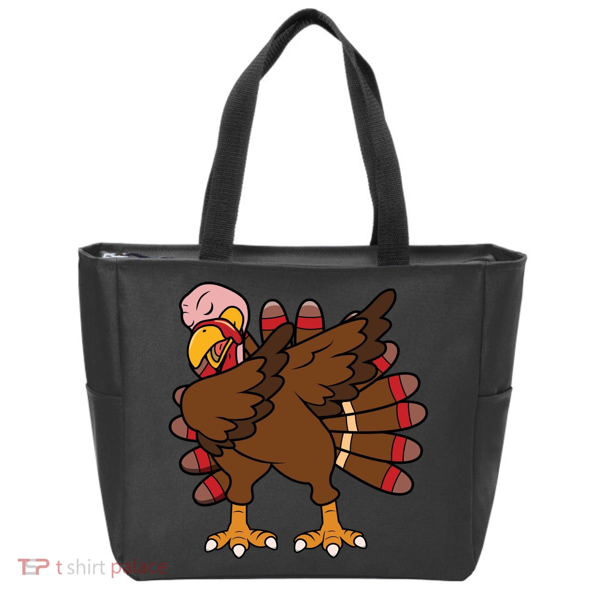 Turkey Dab Thanksgiving Funny Tote Bag