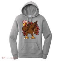 Turkey Dab Thanksgiving Funny Women's Hoodie thumb 0