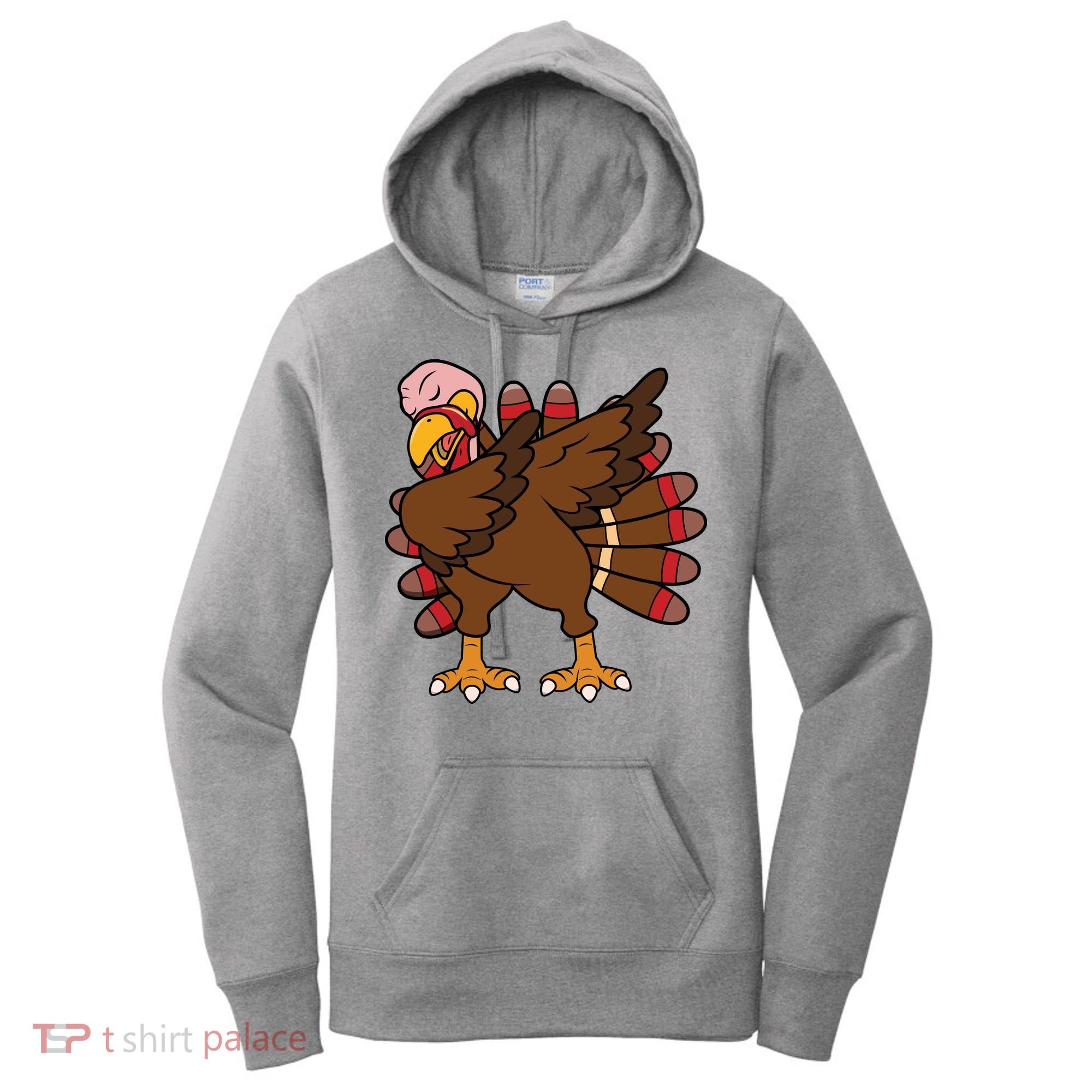Turkey Dab Thanksgiving Funny Women's Hoodie