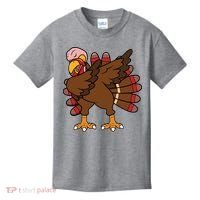 Turkey Dab Thanksgiving Funny Kids T-Shirt thumb 0