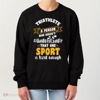Triathlete Definition Triathlon Dads Triathletes Triathlon Gift Women's Sweatshirt thumb 0