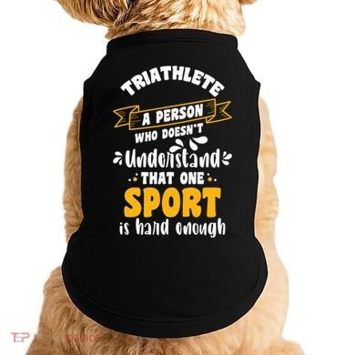 Triathlete Definition Triathlon Dads Triathletes Triathlon Gift Doggie Tank