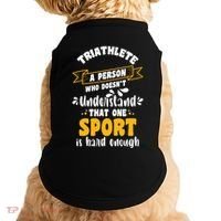 Triathlete Definition Triathlon Dads Triathletes Triathlon Gift Doggie Tank thumb 0