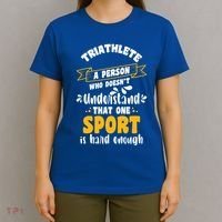 Triathlete Definition Triathlon Dads Triathletes Triathlon Gift T-Shirt thumb 4