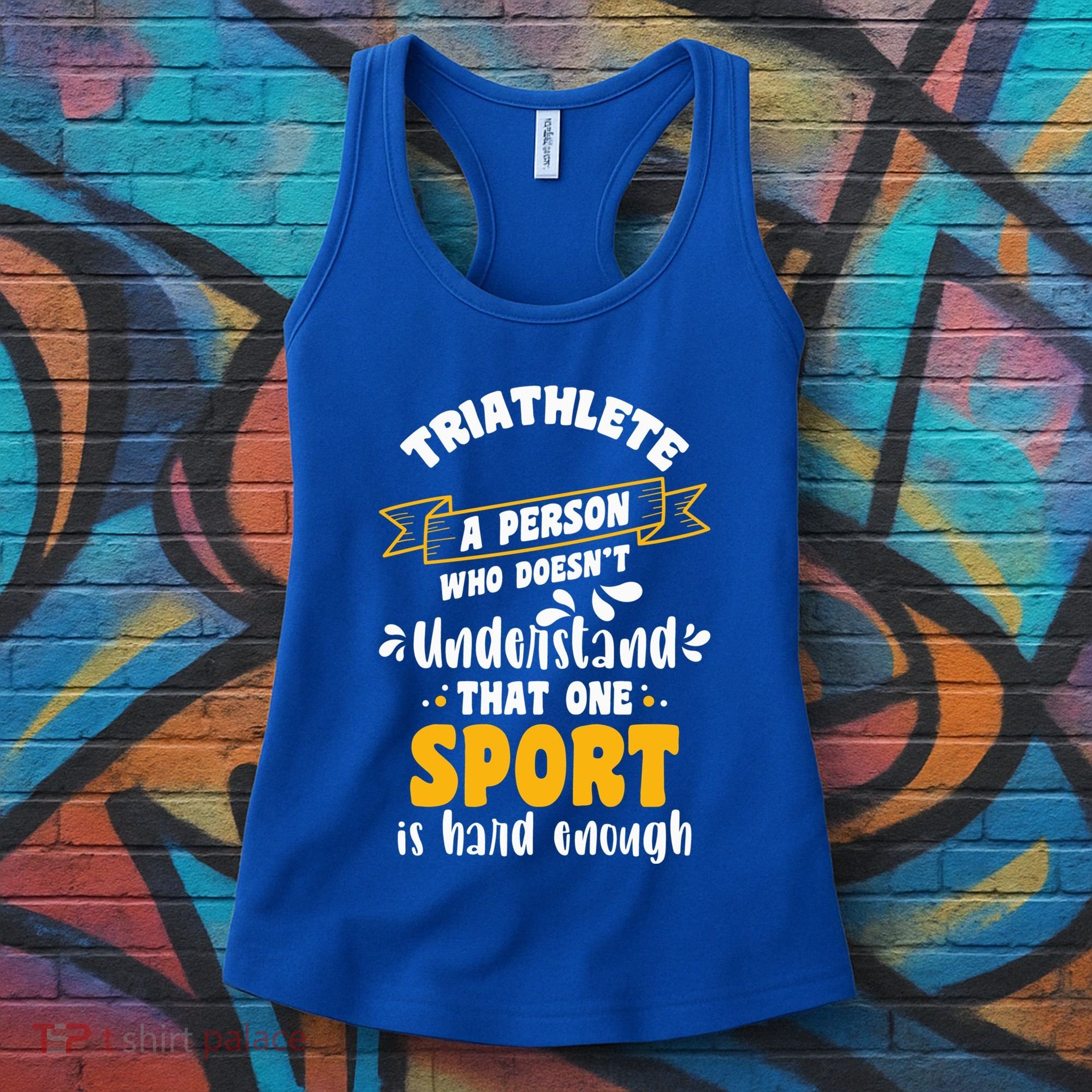 Triathlete Definition Triathlon Dads Triathletes Triathlon Gift Women's Tank Top