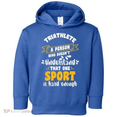 Triathlete Definition Triathlon Dads Triathletes Triathlon Gift Toddler Hoodie